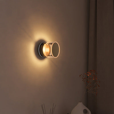 مصباح حائطي LED أسطواني من الألومنيوم الأكريليكي الحديث البسيط لغرفة النوم 