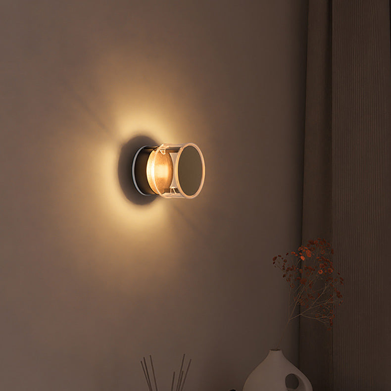 مصباح حائطي LED أسطواني من الألومنيوم الأكريليكي الحديث البسيط لغرفة النوم 