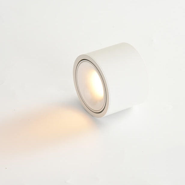 Modern Minimalist Round Spotlight Adjustable LED Flush Mount Ceiling Light