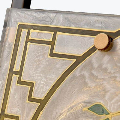 Lustre suspendu à 1 lumière en cuivre lucite émaillé quadrilatère chinois traditionnel pour salon 