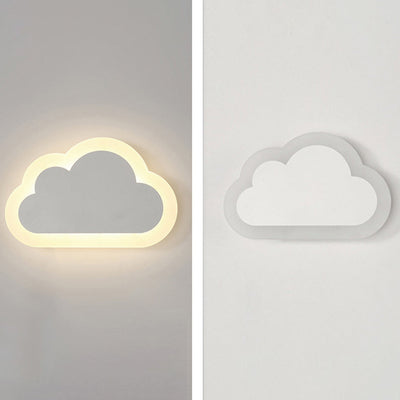 Zeitgenössische Einfachheit Aluminium Wolke Rahmen Silikon Streifen LED Kinder Wand Leuchte Lampe Für Schlafzimmer 
