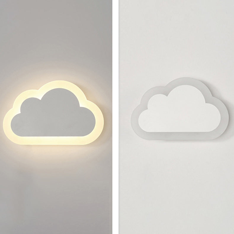 Zeitgenössische Einfachheit Aluminium Wolke Rahmen Silikon Streifen LED Kinder Wand Leuchte Lampe Für Schlafzimmer 