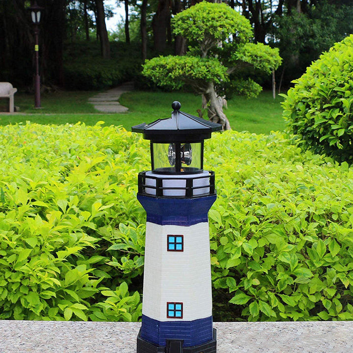Lumière extérieure LED en résine étanche pour phare solaire créatif contemporain pour jardin 