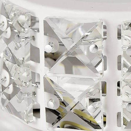 Lumière de plafond à montage affleurant LED en acrylique à bande longue en cristal moderne 