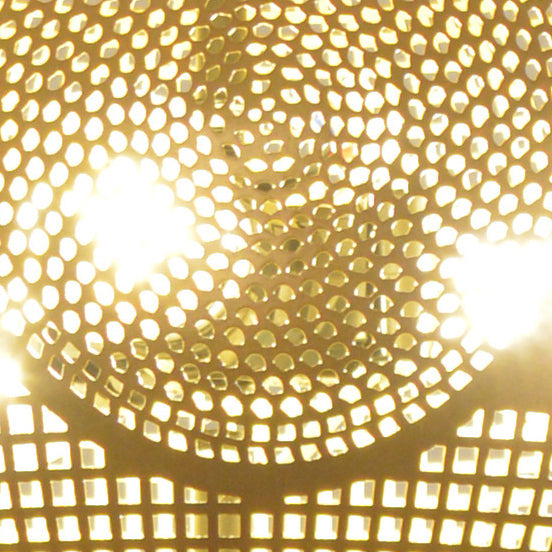 Lustre suspendu à 1 lumière en fer conique creusé vintage traditionnel pour salon 