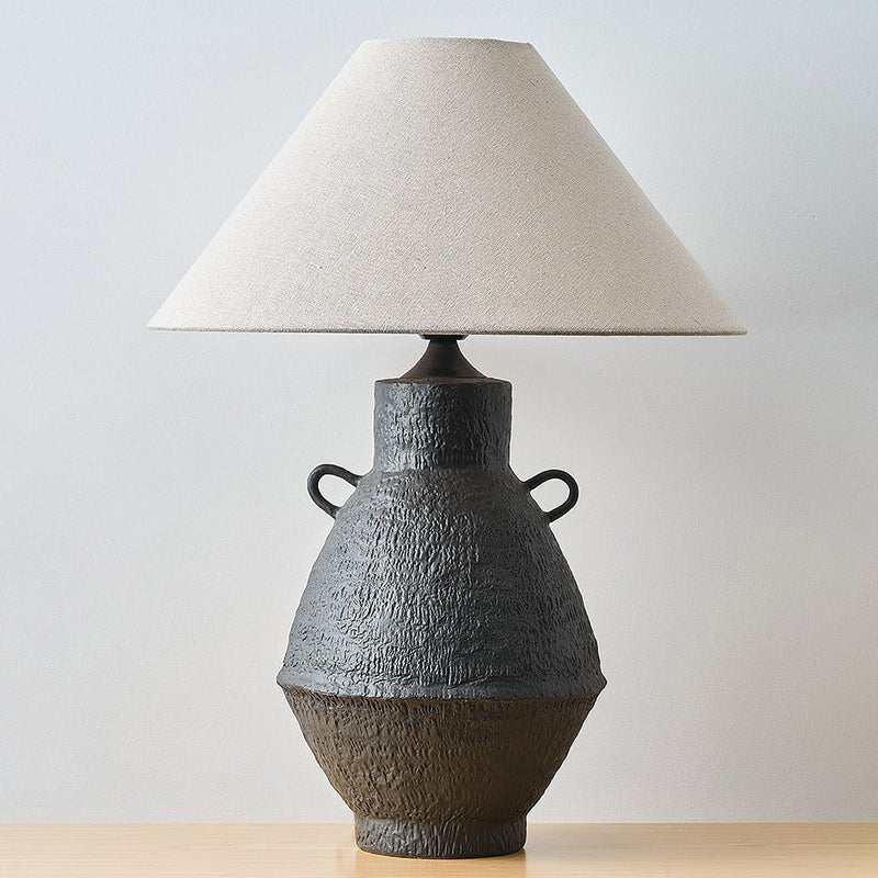 Traditionelle japanische Glaskeramik-Stoff-Tischlampe mit 1 Licht für Wohnzimmer 