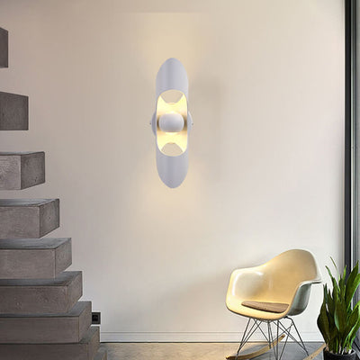 Modern Creative Hollow Cylindrical Aluminum LED Wall Sconce Lamp