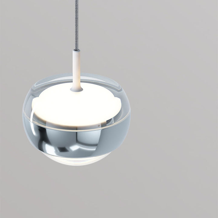 Moderne Einfachheit Eisen Aluminium Halbkreis LED Pendelleuchte für Wohnzimmer 