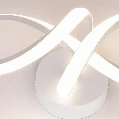 Zeitgenössische kreative Spiralring Eisen Silikon LED Wandleuchte Lampe für Schlafzimmer 