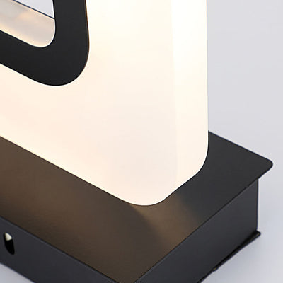 مصباح طاولة LED أكريليك مستطيل حديث بتصميم بسيط لغرفة النوم 