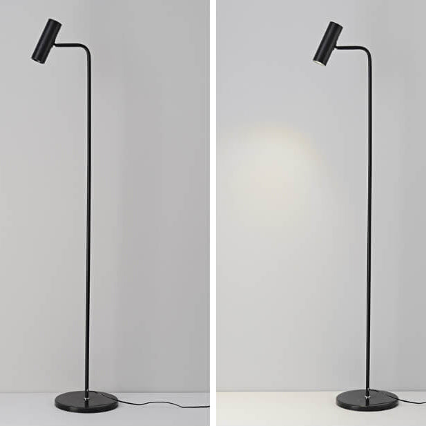 Base de lámpara simple de hierro industrial ajustable LED lámpara de pie 
