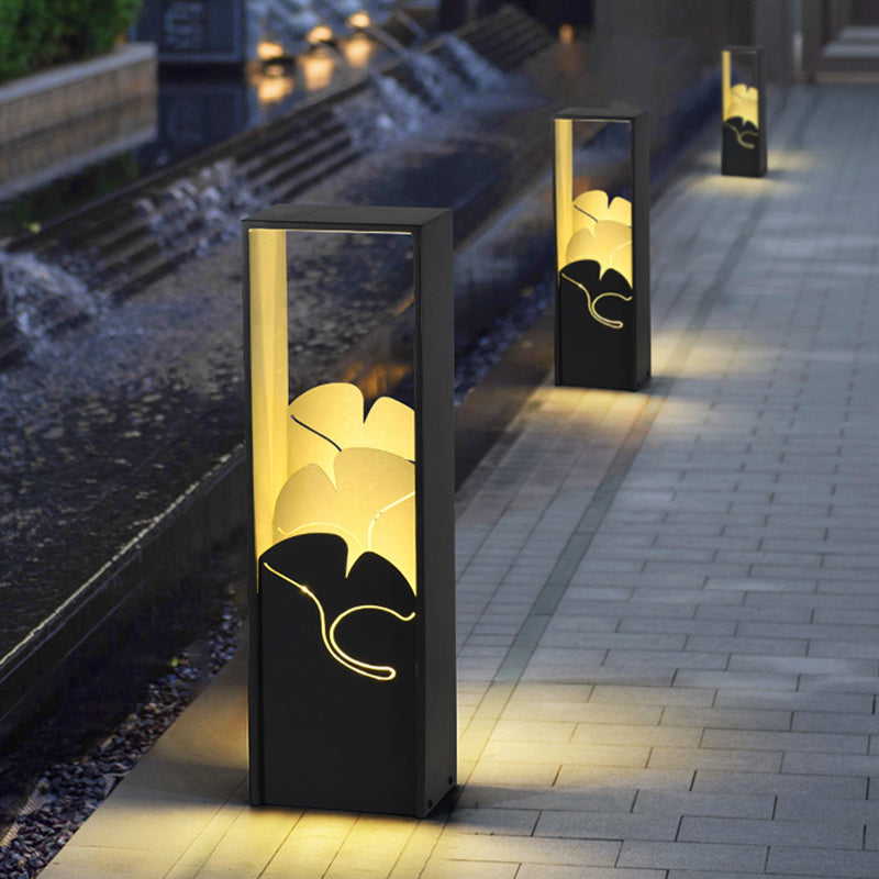 Lampe à LED étanche industrielle contemporaine pour pelouse, lumière de paysage pour patio extérieur 