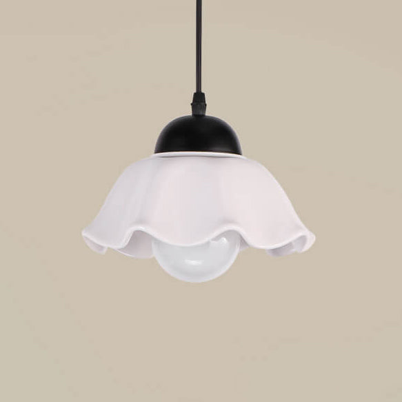 Moderner minimalistischer floraler Eisen-Keramik 1/3-Licht-Insel-Licht-Kronleuchter 
