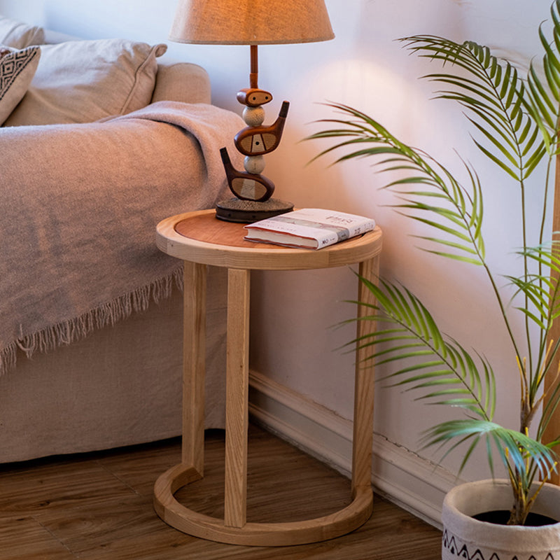 Moderne Einfachheit Runder Dreieckiger Quadratischer Holz-Beistelltisch für das Wohnzimmer 