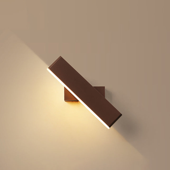 Applique murale LED en fer cuboïde acrylique minimaliste moderne pour chambre 