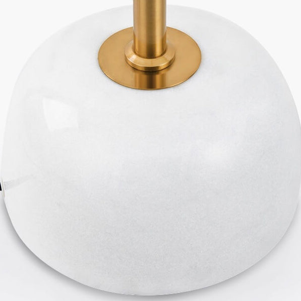 Lámpara de pie de 1 luz ajustable de ángulo de mármol metálico esférico minimalista moderno 