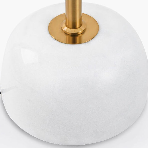 Modern Minimalist Spherical Metal Marble Adjustable Angle 1-Light Standing Floor Lamp