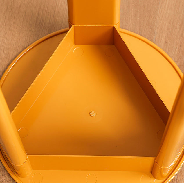 Tabouret bas en plastique ABS à base triangulaire rectangulaire ronde créative contemporaine pour salon 