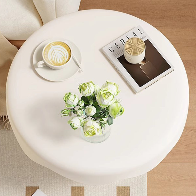 Mesa auxiliar contemporánea creativa redonda con forma de helado de PP plástico y acero al carbono para sala de estar 