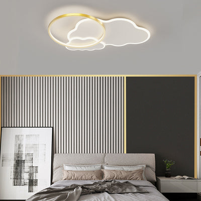 Luz de techo LED de montaje empotrado con pantalla de acrílico y aluminio en diseño minimalista moderno para dormitorio 