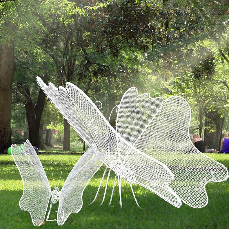 Éclairage paysager LED papillon en fibre de verre étanche Art déco moderne pour jardin 