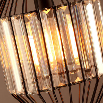 Industrielle Persönlichkeit Eisenkäfig geformte 1-Licht Pendelleuchte 