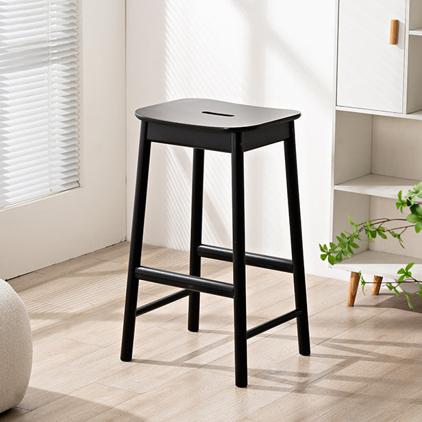 Repose-pieds rectangulaire en bouleau minimaliste moderne pour tabouret de bar pour salle à manger 