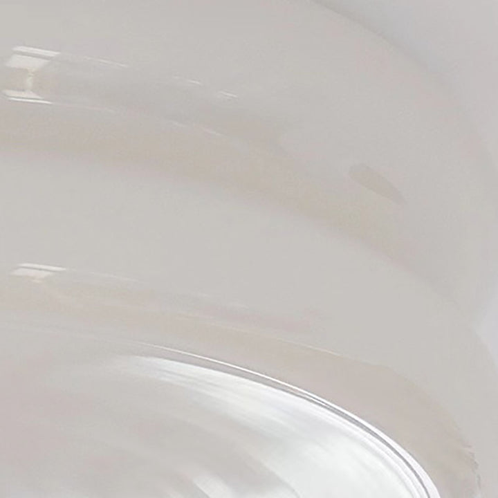 Luz de techo LED empotrada redonda de hierro y vidrio minimalista moderna para sala de estar 