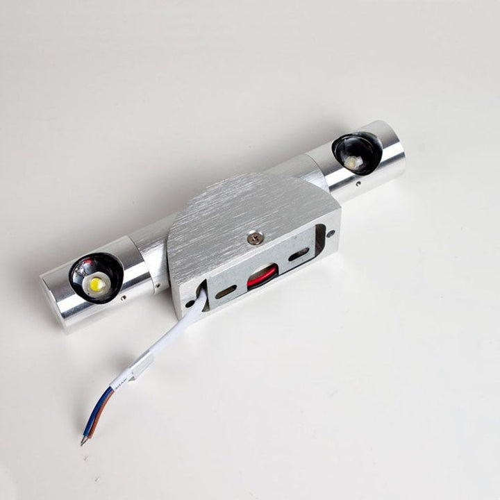 Moderne Einfachheit Zylinder einstellbare Winkel Aluminium LED Wandleuchte Lampe für Schlafzimmer 