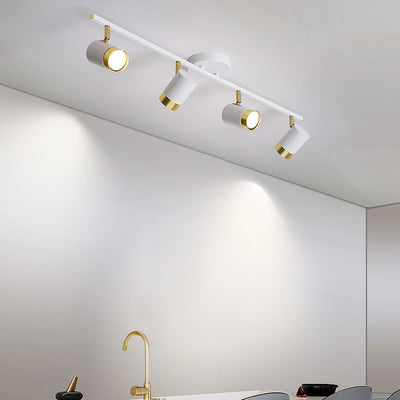 Modern Creative Acrylic Track Spotlight LED Semi-Flush Mount Ceiling Light