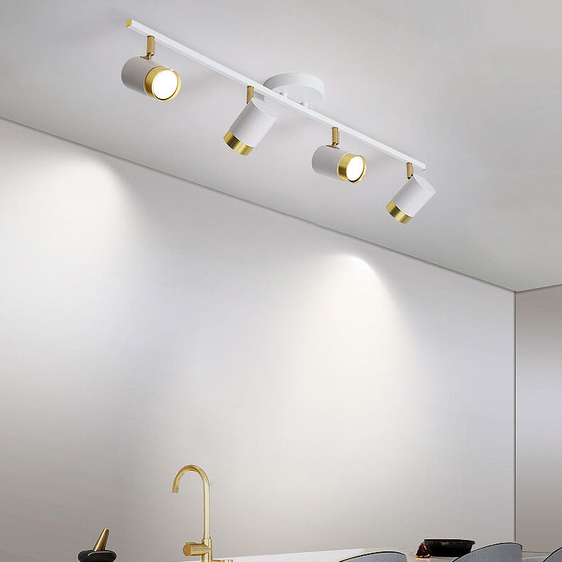Moderne kreative Acryl-Track-Spotlight LED-Deckenleuchte mit halb bündigem Einbau 