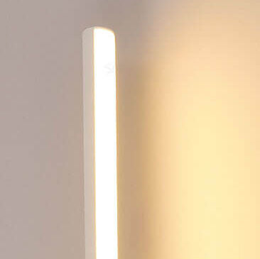 Japanese Modern Long Strip Aluminum Rubber Wood Acrylic LED Wall Sconce Lamp