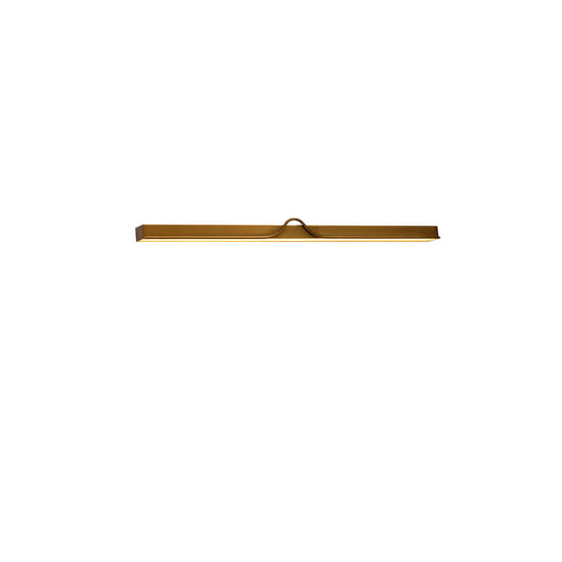 Modern Mid-Century Gold Strip Electroplated Iron Acrylic LED Wall Sconce Lamp For Living Room
