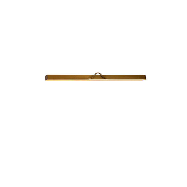 Modern Mid-Century Gold Strip Electroplated Iron Acrylic LED Wall Sconce Lamp For Living Room