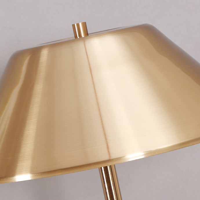 Lampe de table moderne de style mi-siècle en fer, tambour rond à 2 lumières pour étude 