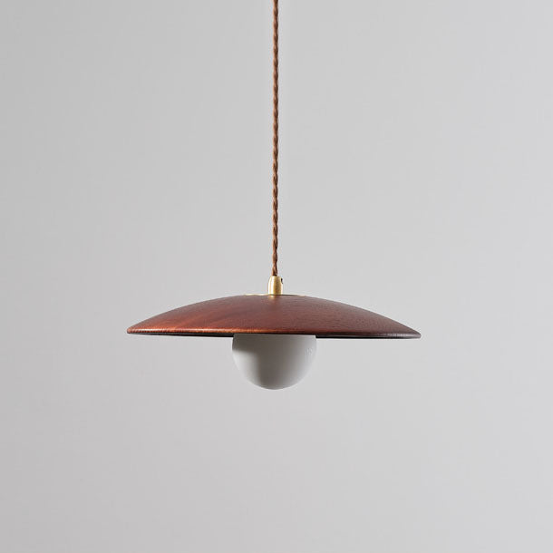 Modern Minimalist Log Long Line Circular 1-Light Pendant Light