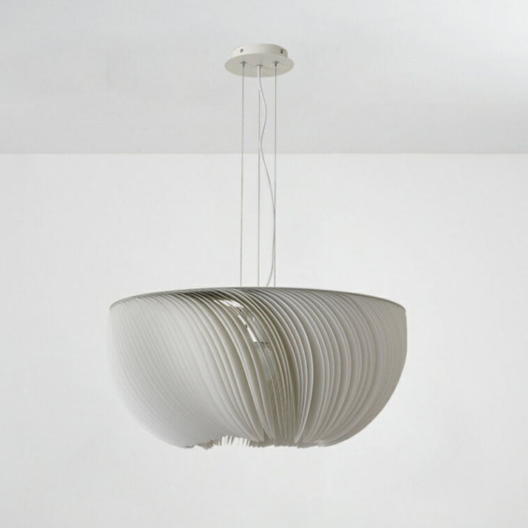 Hardware de linterna plisada de pergamino Wabi-Sabi japonés, luz colgante de 1 luz 
