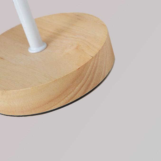 Lampe de table LED rechargeable USB avec base en bois et tissage de plumes Art Déco moderne pour chambre 