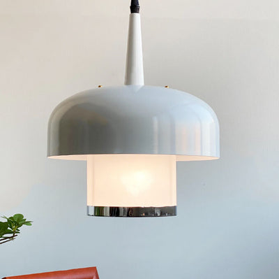 Nordic Vintage Dome Acrylic Shade 1-Light Pendant Light