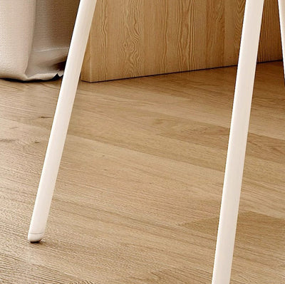 Reposapiés de metal con respaldo de lana de cordero pata de gato creativo contemporáneo para dormitorio 