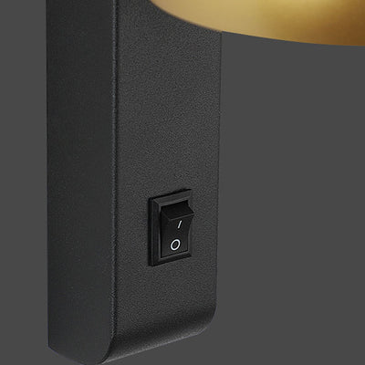 Lámpara Aplique de Pared LED PS de Aluminio y Hierro Rectangular Redonda Minimalista Moderna para Dormitorio 