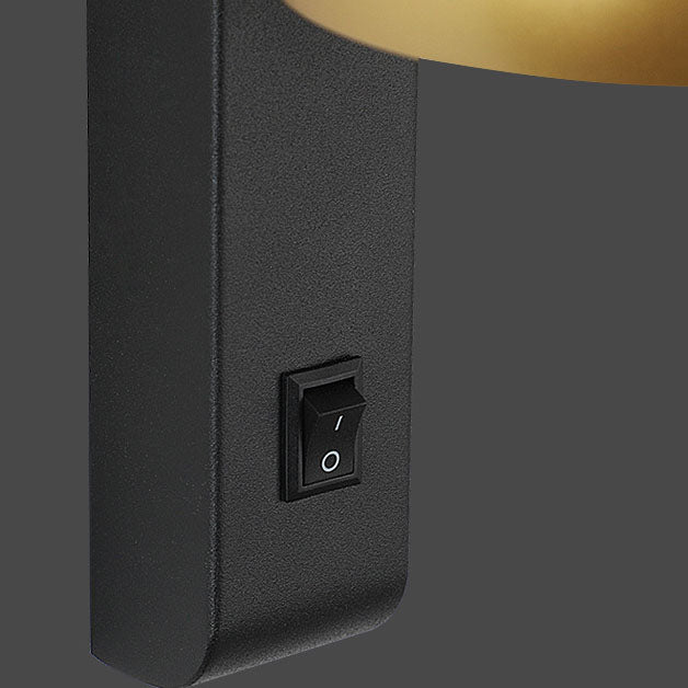 Lámpara Aplique de Pared LED PS de Aluminio y Hierro Rectangular Redonda Minimalista Moderna para Dormitorio 