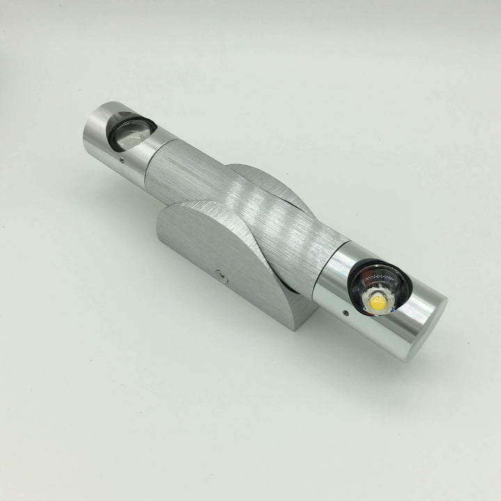 Lampe applique murale LED en aluminium rotative cylindrique moderne et créative 