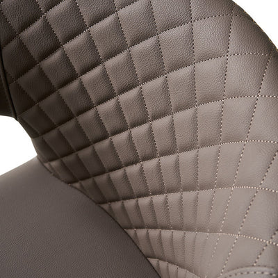 Chaise de salle à manger avec dossier en bois à peau de microfibre minimaliste moderne en acier au carbone et éponge avec arc carré 
