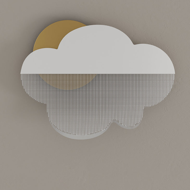 Zeitgenössische Einfachheit Eisen Acryl Wolke Schatten LED Wand Leuchte Lampe Für Wohnzimmer 
