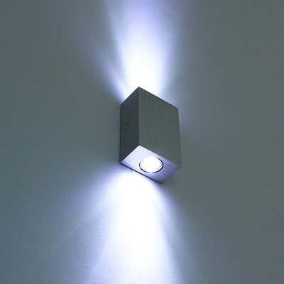 Modern Simplicity Waterproof Aluminum Cubic LED Wall Sconce Lamp For Outdoor Patio