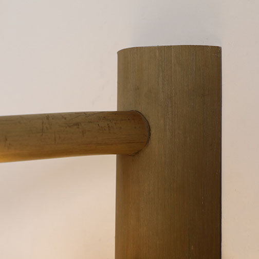 Traditionelle chinesische Weberei Bambuskäfig Form 1-Licht Wandleuchte für Wohnzimmer 