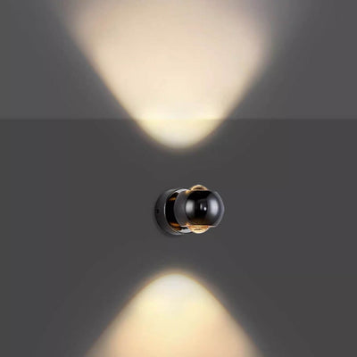 Moderne kreative Eisenkugel LED-Wandleuchte für Wohnzimmer 