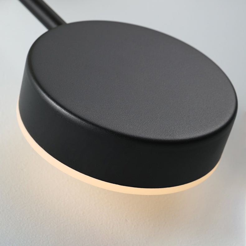 مصباح حائط LED معدني أكريليك بشكل دائرة U حديث وبسيط لغرفة النوم 