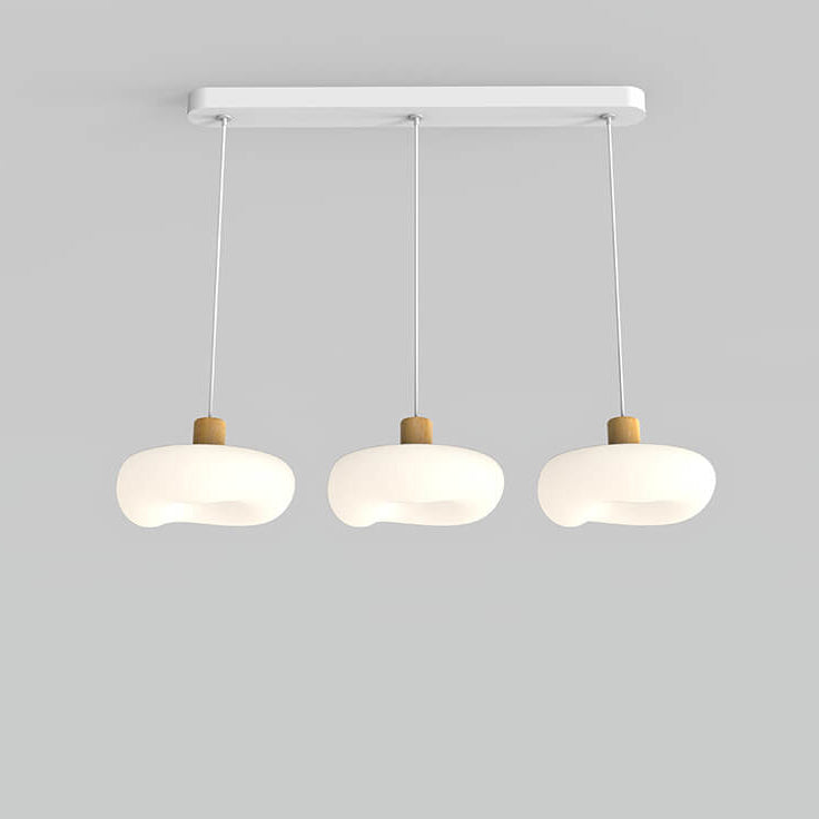 Moderne minimalistische Wolken-Eisen-PE-LED-Insel-Licht-Kronleuchter 